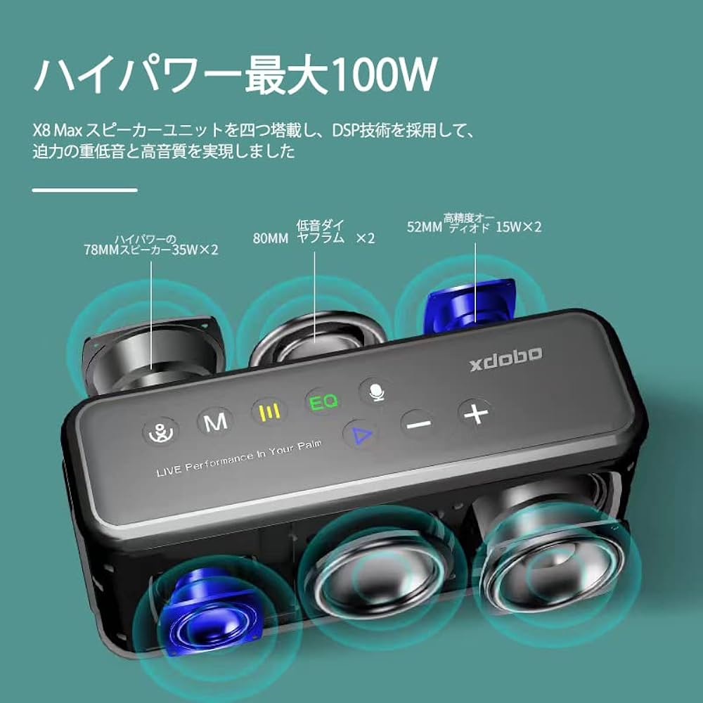 Amazon.co.jp: 2.2ch xdobo x8MAX ブルートゥース